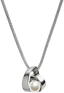 Skagen women Agnethe Pearl Silver-Tone Pendant Necklace with lobster clasp
