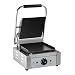 Produktbild Royal Catering RCKG-1800-F Kontaktgrill Elektrogrill Sandwich Maker Panini Grill (Glatt, 1.800W, 300°C, Gusseisen emailliert, Edelstahl, 23,5 x 22,5cm)