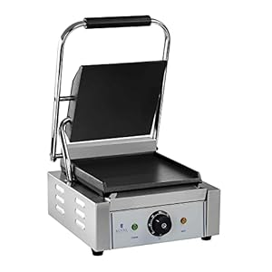 Royal Catering RCKG-1800-F Contactgrill Gietijzer Geïntegreerde Thermostaat 2200W 30-300 °C Professionele Grill voor in…