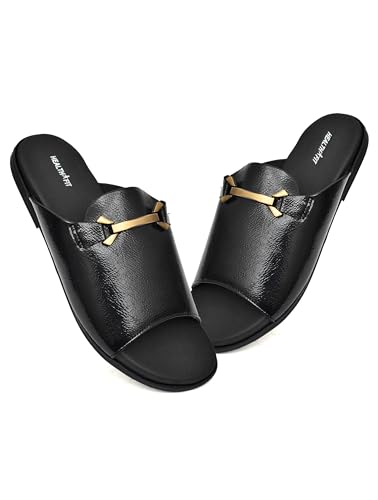 Image of HEALTH FIT Extra Soft Comfortable Traditional Ethnic Chappal /Slippers Wedding & Festive Sliders for Gents /Boys Lightweight flexible TPR sole & Easy-to-wear slip-on design cushioned for Men HF7017