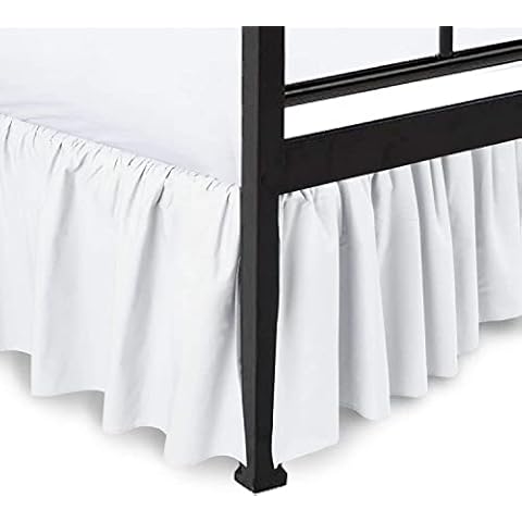 Shreem Linen Ruffled Bed Skirt Cover