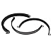 New Lon0167 130mm EPDM Featured Rubber Lined U reliable efficacy Clip Cable Wire Fuel Hose Pipe Clamps 5pcs(id:030 fe e8 4f9)