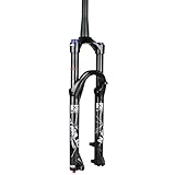 NANLIO Suspensión de horquilla de bicicleta X9 PRO 34 mm 26 27.5 pulgadas 29 pulgadas MTB bicicleta amortiguador horquilla de aceite y gas bloqueo de control manual 140/160 mm (X9 Pro negro-27.5 cono