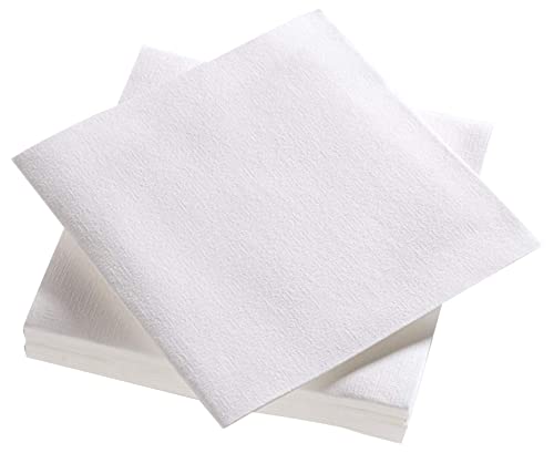 Le Nappage - Servilletas Airlaid Color Blanco - Servilletas de Papel Certificado FSC® - Biodegradables y Compostables - Tamaño 40 x 40 cm 3 pliegues - Set de 25 Servilletas Blancas
