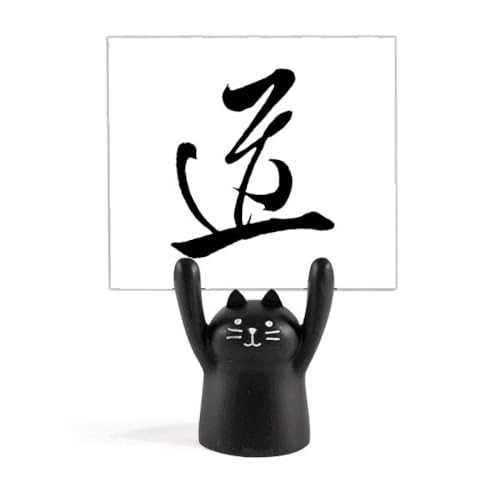 Porte-mémo en forme de chat noir le cadeau parfait pour bureau