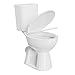 Little Meerkat Extra Tall Toilets | 19inch Comfort Tall Toilet Bowl | Toilets For Bathrooms Tall Height, Dual Flushing Rear Outlet Toilet, High Toilets For Seniors, Disabled & Tall Personb