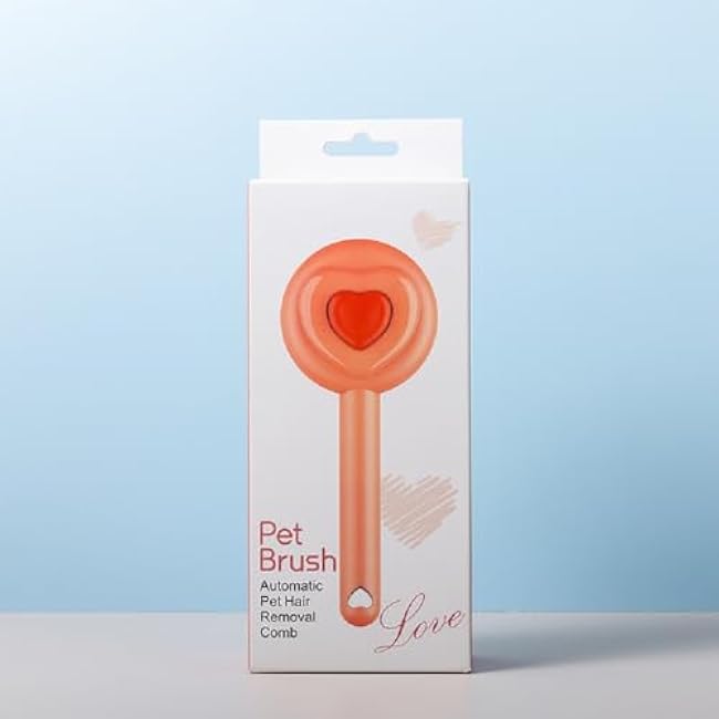 Self Cleaning Slicker Brush, Dog Cat Bunny Pet Grooming Shedding Brush£¬Deshedding Pet Supplies Accessories (Pink)-TpFGa8a4