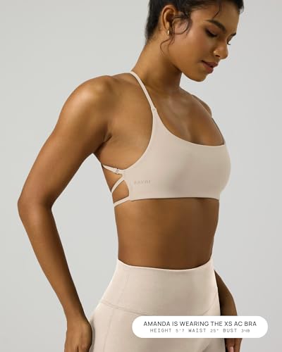 Image of PAVOI ACTIVE Open Back Strappy Yoga Workout Bras for Women - Low Support Criss-Cross Sports Gym Bra Removable Pads - FlexFlow