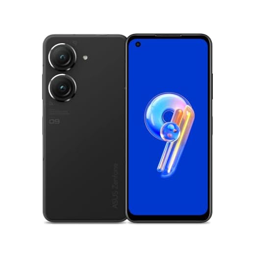 ASUS Zenfone 9 Smartphone (5,92" AMOLED Display, 50MP Dual-Kamera, 4300 mAh Akku, 8GB RAM, 256GB Speicher) [mit Displayschutz exklusiv bei Amazon] Midnight Black
