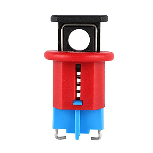 Red Circuit Breaker Lockout,Circuit Breaker Lock Air Circuit Breaker Safety Locking Device for Standard Single and Double Toggles (A)