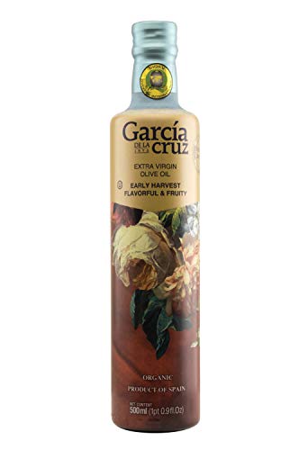 García de la Cruz - Biologische extra vergine olijfolie (EVOO) - Eerste premium olie - 500 ml fles