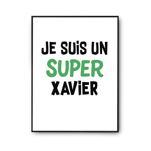 Affiche A3 Xavier imprimée en France de qualité supérieure
