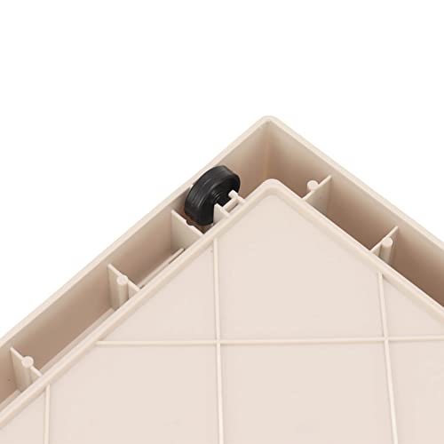 Qcwwy Caja de Almacenamiento Plegable para Acampar, Caja de Almacenamiento Plegable, Gran Capacidad de Carga, 50L, Gran Capacidad, Apilable Muy Bien para Picnic (Gris blanco)