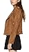 CHARTOU Women's Fall 2023 Fashion Faux Suede Leather Casual Moto Biker Jacket Coats (Small, Coffee)