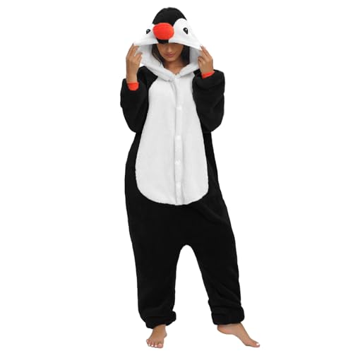 Luojida Combinaison Pyjama Femme Homme Pyjamas Onesies Cosplay Costume Kigurumi Deguisement Halloween Adulte Pyjama Pilou Pilou Chaud et Doux à Poches pour...