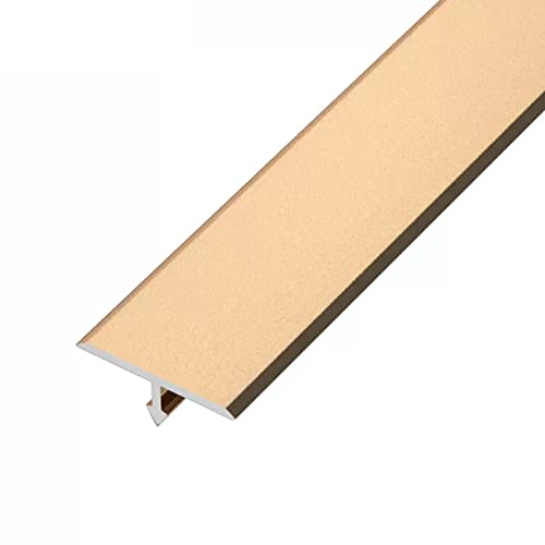 Barre de seuil en T aluminium gris clair 2cm joint de transition sol