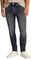 Calvin Klein Jeans Men's Slim Taper Jean, Denim Black, 33