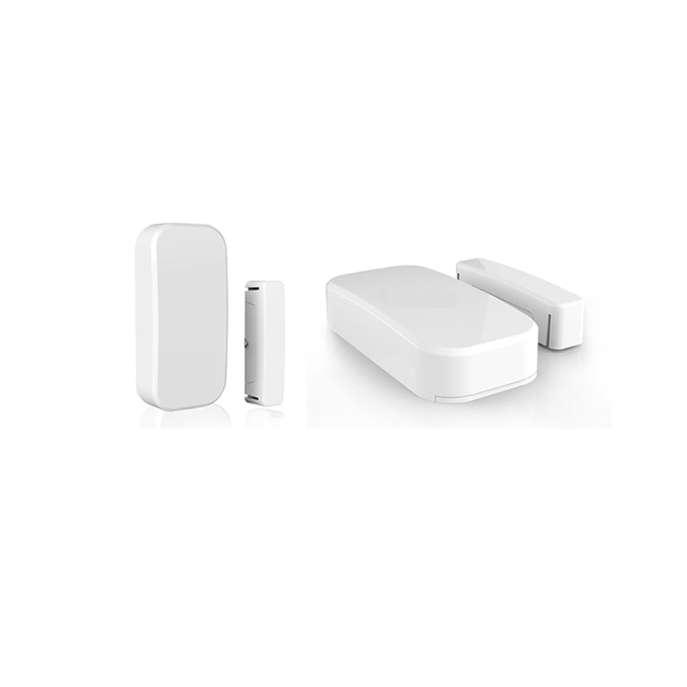 Kepp4 - Detector de movimiento con alarma de 125 dB (conjunto 2) con 2 mandos a distancia y 2 contactos de ventana/puerta, ampliable hasta 20 contactos.
