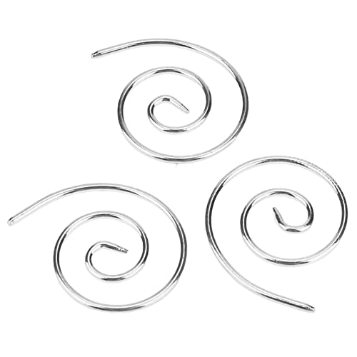 EATC Aguja de Tejer Circular, Aguja de Tejer en Espiral de Acero Inoxidable, Peso Ligero, Mejorar la eficiencia, Conveniente para Gorras Plata Cover