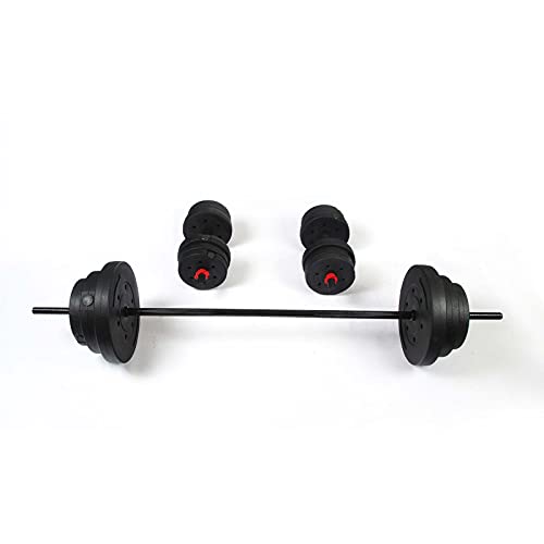 Paire de 2 Haltères et Barre 50 kg Keboo Serie 300 18 Disques, 2 Barres de 40 cm et 2 Barres de 75 cm Cover