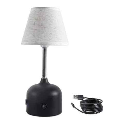 CeSunlight Table Lamp, Bedroom Table Lamps with 2 Brightness Levels, LED Bedside Lamps for Bedroom, Reading, Kids Room, Living Room, Office, 3W, USB Power Cable Included Cover