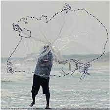 Jairi Traders Mesh Size Long Hand Throwing Fishing Net/Jaal/Casting Bait Catch/Trap Netting (B09HMDSX1J) Amazon Price History, Amazon Price Tracker