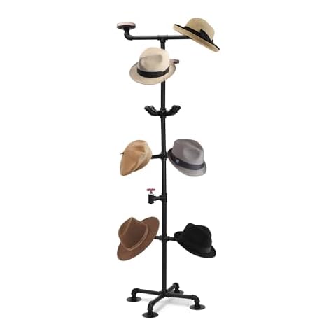Vrietina 6-Tier Industrial Hat Rack Cover