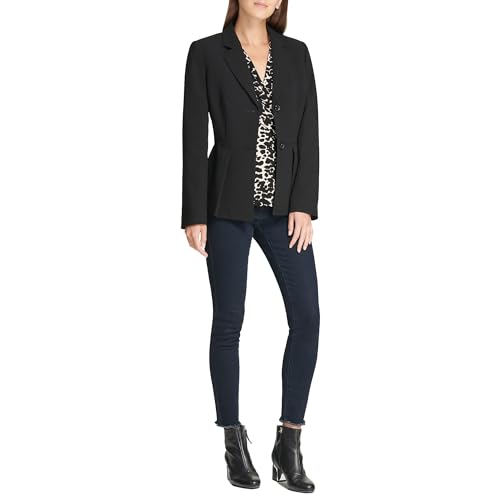 DKNY Pleated Peplum Jacket Blazer
