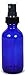 6, Cobalt Blue, 2 oz Glass Bottles, with Black Fine Mist Sprayers