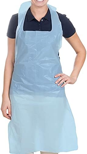Disposable Aprons - 700mm x 1170mm - White 16 microns flatpacked Pack 100