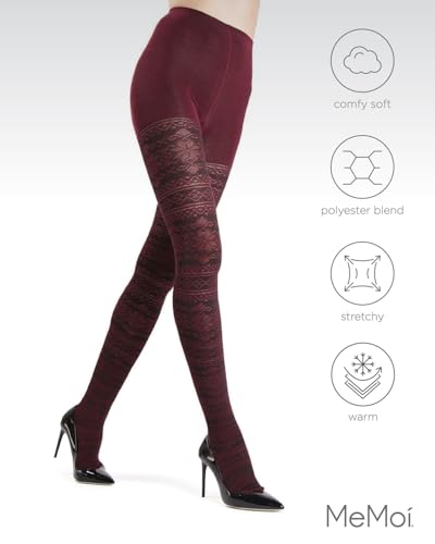 Image of MeMoi Selbu Sky Geometric Sweater Tights