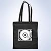 Azeeda 'Vinyl Record Player' Classic Black Tote Shopper Bag (ZB00021544) #1