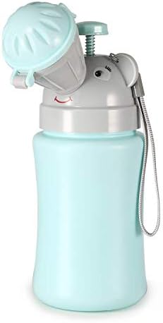 ONEDONE Portable Potty Baby Child Potty Urinal Pee Cup for Kids 17 OZ Travel Urinal for Toddler Boys Emergency Toilet for Camping Car Travel and Kid Potty Pee Training (Blue)