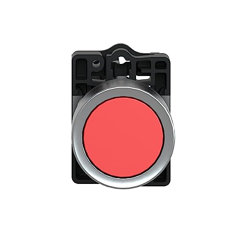 Botão 22Mm 1Nf Vermelho Impulsão Xa2Ea42 Plástico Schneider