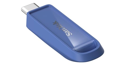 Image of SanDisk Phone Drive with USB-C, 256GB, Upto 150 MB /s, Maritime Blue, 2Y Warranty, Automatic Backup Using SMZ, Works with iPhone 15 & iPhone 16 Series
