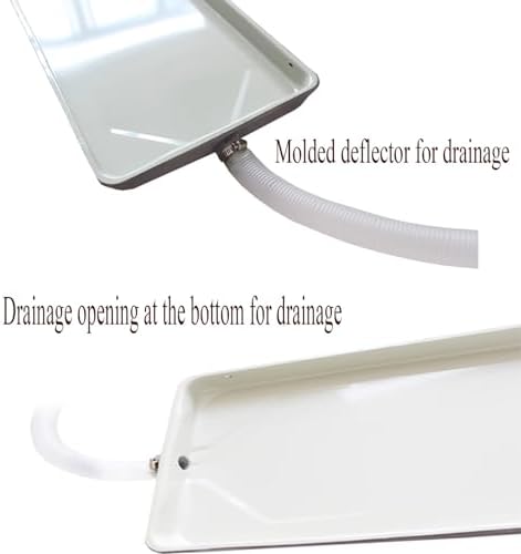 Universal AC Condensate Drain Pan, 700x120mm Outdoor Water Tray with 200mm Hose, Essential Drip Tray for Efficient Air Conditioner Drainage image 4