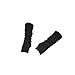 Womens Crochet Knit Fingerless Arm Warmers With Thumb Hole Super Long Winter Cold Weather Gloves Mittens(Black)