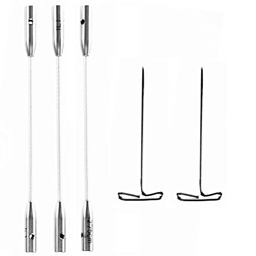 ChiaoGoo Câble SWIV360 Argent 5 cm Taille L, fini les câbles qui tordent pour tricoter en rond