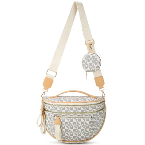 Image of Makes Checkered Crossbody Bag Bum Bag for Women with Pouch