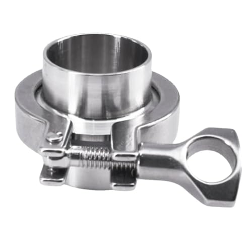 FRAILEVOT 0.5" 1.5" 2" 3" 4" 5" 6" 8" 10" Tri Clamp Set SUS 304 Stainless Assembly Weld Ferrule Pipe Fitting (SUS304 Slicone,51m