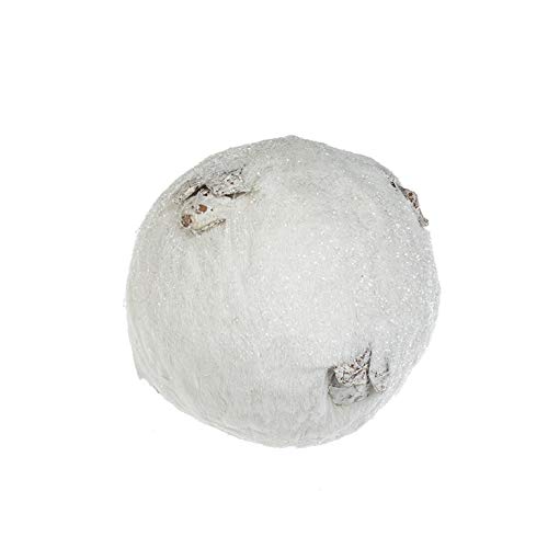 Boule en rotin Brillant de 15 cm avec Pommes de pin pour Déco de Noël