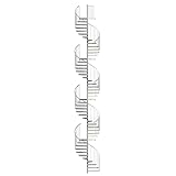 Geschosshöhe: Die Treppe ist für Geschosshöhen von 990-1184 cm geeignet