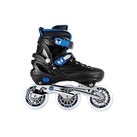 Epic Skates Storm Inline Skates, Black/Blue, Youth1-4 Cover