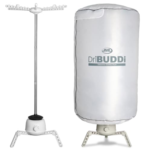 DriBUDDi Compact, Electric Portable Clothes Dryer | 850W, 10 kg Capacity, Gentle Anti-Wrinkle Drying, Energy Saving (30% More Efficient)