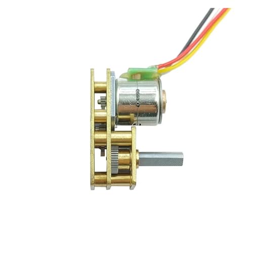 EKFBQBGW 1024-10BY DC 5V 2-Phase 4-Wire Stepper Electronic Starter with Full Metal Gearbox 10mm Inverted ShaftModel Radio 210