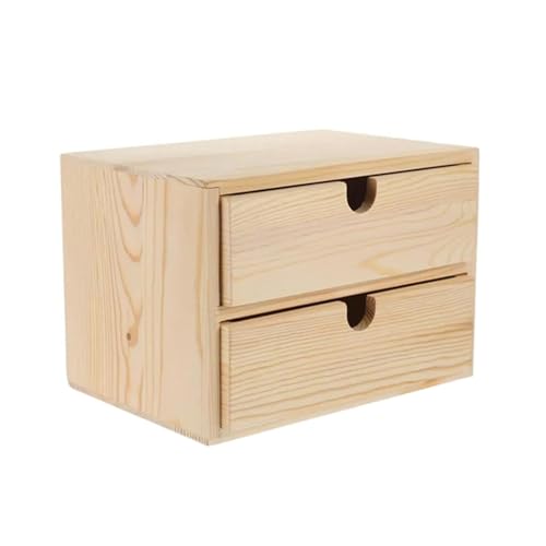 HOMVIAUS 2 Drawers Chest of Drawers Desktop Organiser Stackable Drawers
