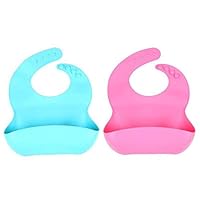 Algopix Similar Product 13 - BornCare Soft Silicone Feeding Bib Set