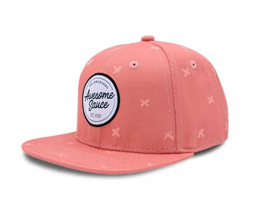 Casquette snapback pour enfant rose Awesome Sauce avec motif imprimé unique