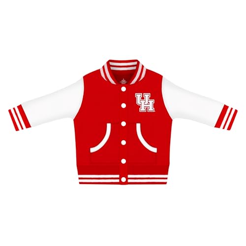 Creative Knitwear College Baby Varsity Jacket Lightweight - Team Logo, Multiple Colors, Unisex, (0 Months - 4T)