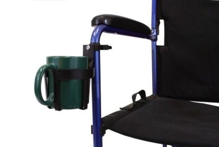 Cup Holder with clamp mount for exposed round tubing